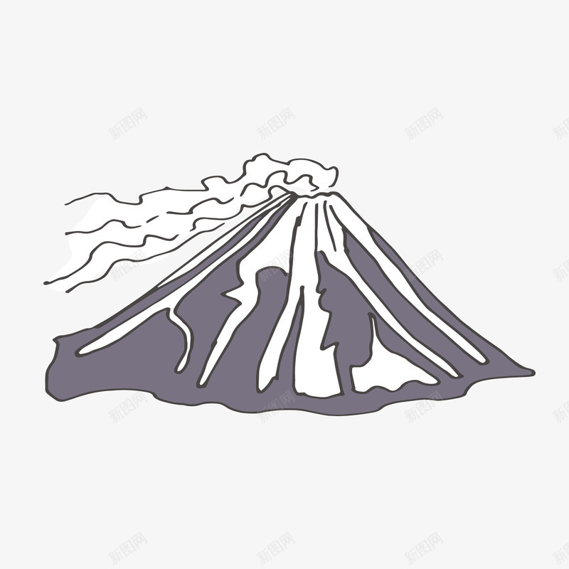 灰色纹理火山元素矢量图ai免抠素材_88icon https://88icon.com 卡通 扁平化 插画 气体 火山 火山手绘 灰色 烟雾 矢量图 纹理