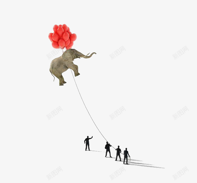 保护动物png免抠素材_88icon https://88icon.com 保护动物 大象 气球