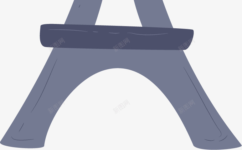 创意手绘巴黎铁塔矢量图ai免抠素材_88icon https://88icon.com 不规则图形 创意 卡通 建筑物 手绘 抽象 铁塔 矢量图