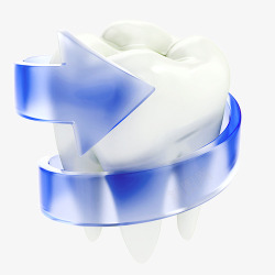 牙齿保护3D图素材