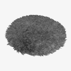 灰色地毯灰色简单圆形纯色地毯高清图片