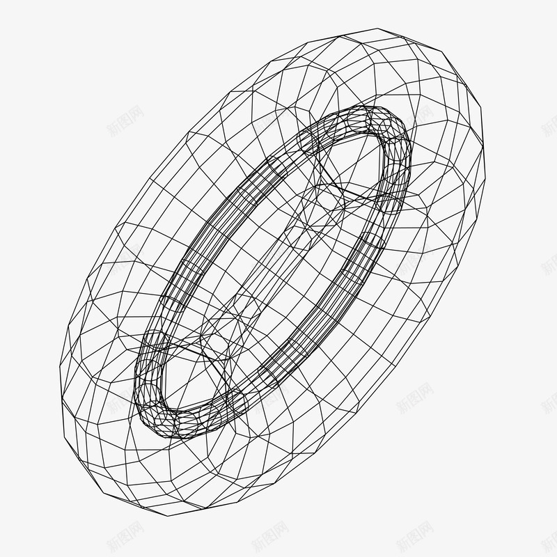 立体透视案矢量图ai免抠素材_88icon https://88icon.com 3D 创意 手绘 曲线 条纹 立体 纹理 纹路 线条 装饰 质感 透视 矢量图