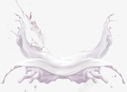 紫色清新牛奶效果元素素材