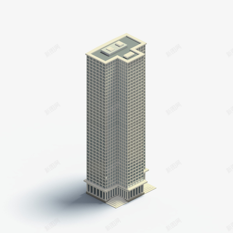可爱的块状3D建筑png免抠素材_88icon https://88icon.com 3D建筑 可爱 浅色 灰色 立体 等轴3D 高楼 高清 高端