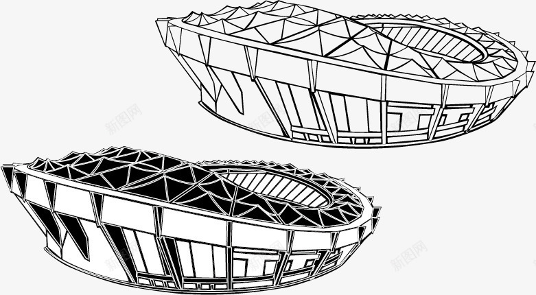上海奥体中心png免抠素材_88icon https://88icon.com ai格式eps格式矢量素材 上海奥体中心 上海奥体中心矢量素材 矢量奥运素材