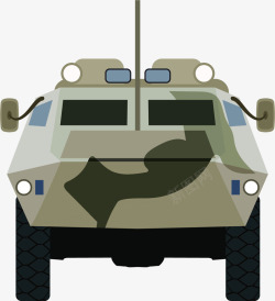 军用设备水彩军用坦克矢量图高清图片