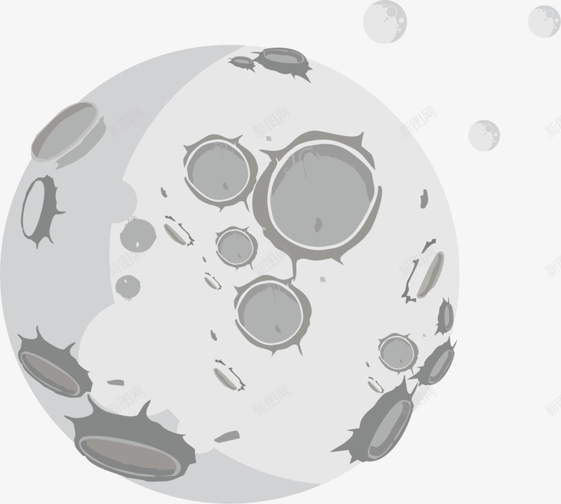 灰色立体陨坑月球png免抠素材_88icon https://88icon.com 人类月球日 圆月 太空 宇宙 宇航 星球 月亮 陨坑月球