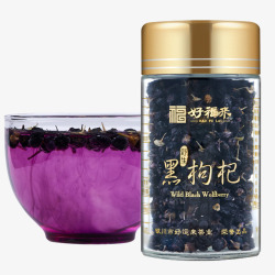 黑枸杞花茶素材