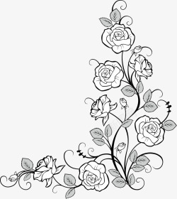 玫瑰花装饰图图标图标