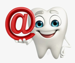 牙齿小人互联网卡通3d小人牙齿高清图片
