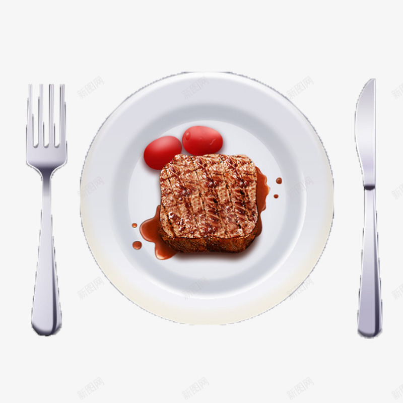 黑椒牛扒西餐刀叉png免抠素材_88icon https://88icon.com 刀叉 牛肉 番茄 美味 美食 西餐 食物 黑椒牛扒 黑胡椒酱