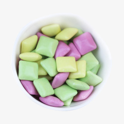 绿色紫色方糖木糖醇素材