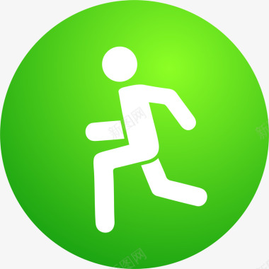 运动人物苹果应用运动系统图标矢量图图标