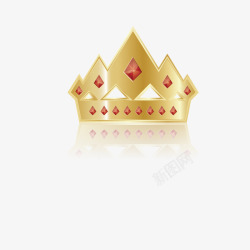 镶钻女王冠矢量图素材