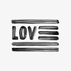 Love创意英文字体素材