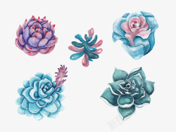 小清新插画广告卡通绿色盆栽素材