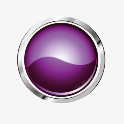 紫色圆形矩形按钮免抠紫色圆形金属咨询按钮高清图片