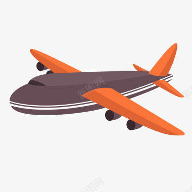 游戏ui主界面扁平化飞机图标图标