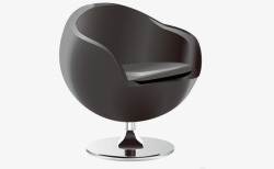 3D黑色椅子矢量图素材