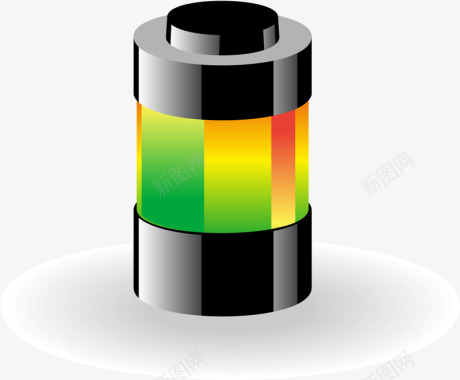 3D韩国菜电池电量图标图标
