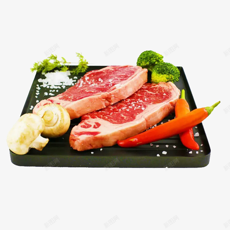 牛排食材png免抠素材_88icon https://88icon.com 佐料 牛排 牛肉 红辣椒 美食 蘑菇 西兰花 西餐