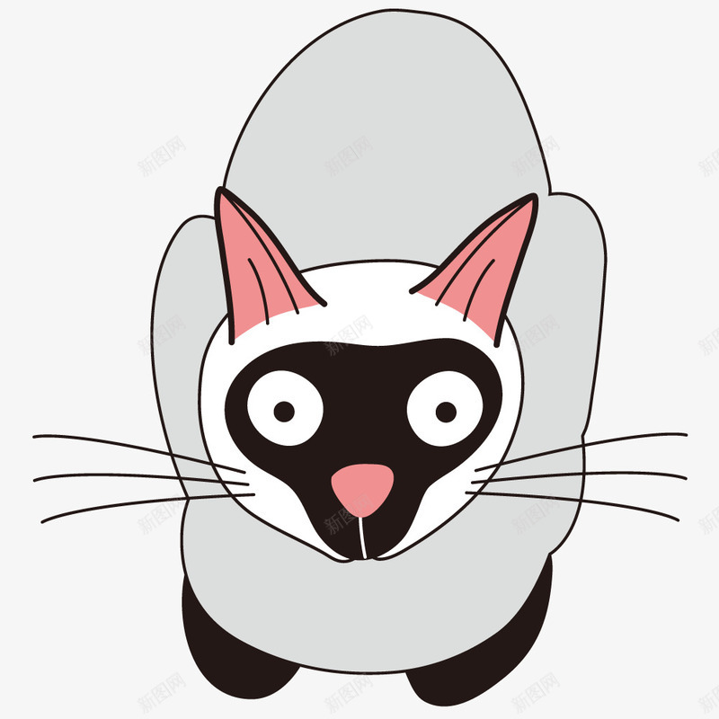 凶悍的灰色猫猫png免抠素材_88icon https://88icon.com 凶猛的 猫猫 黑猫 黑色的