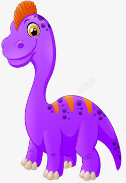 紫色恐龙素材