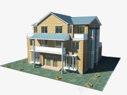 3D别墅房子素材