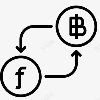 货币比特币转换货币金融盾钱以转换货图标图标