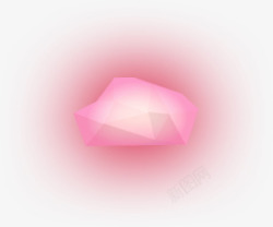 粉色不规则立方体元素素材