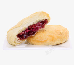 一碟鲜花饼素材