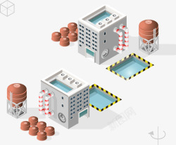 工厂排污厂房高清图片