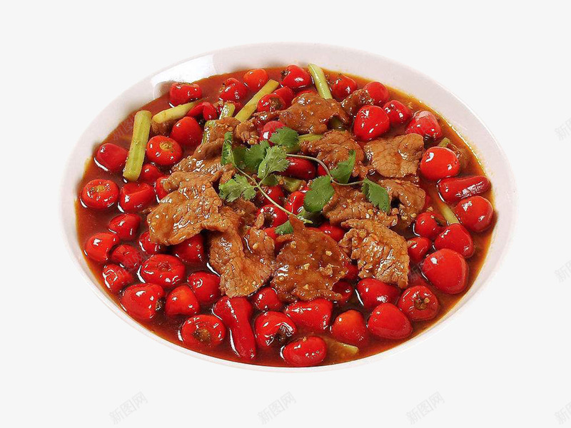 水煮牛肉片中餐png免抠素材_88icon https://88icon.com 熟牛肉 牛肉 肉 麻辣水煮牛肉