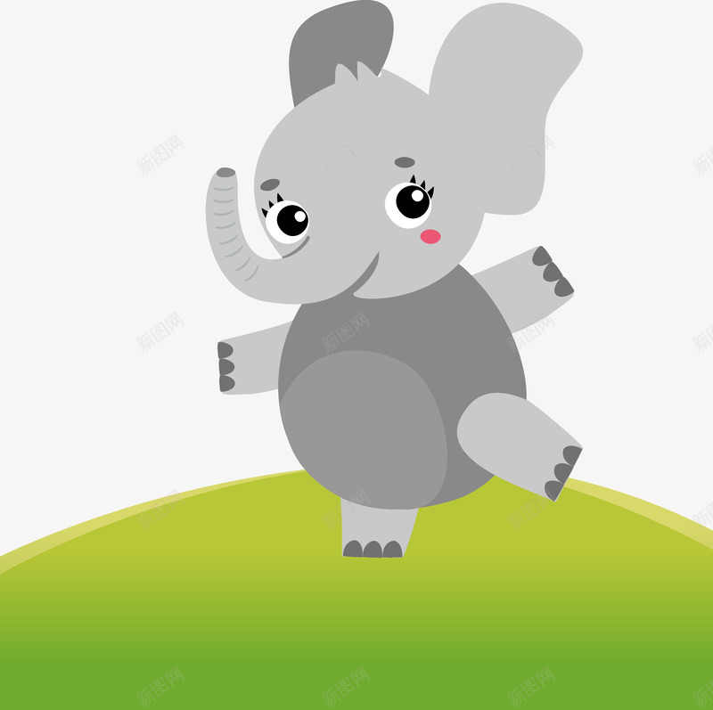 可爱的动物园大象矢量图ai免抠素材_88icon https://88icon.com 儿童画 动物 动物园 动画小动物 卡通大象 可爱的大象 手绘大象 插画 贴画小动物 矢量图