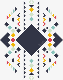 绚丽三角形不规则图案高清图片