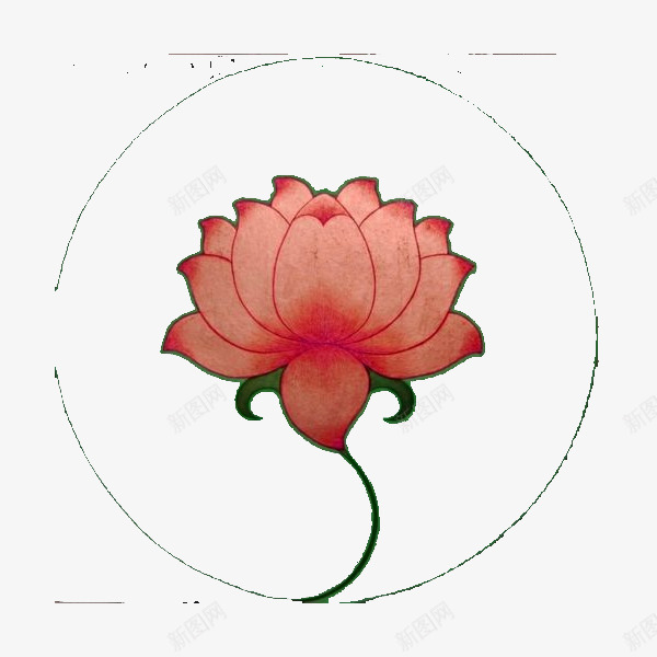 圆圈里的花png免抠素材_88icon https://88icon.com 圆圈 大气 有特色 简单 简约 精致 造型独特