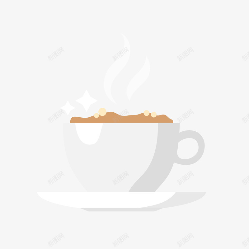 灰色圆弧茶杯元素矢量图ai免抠素材_88icon https://88icon.com 创意 卡通 圆弧 插画 灰色 纹理 茶杯 质感 饮料 矢量图