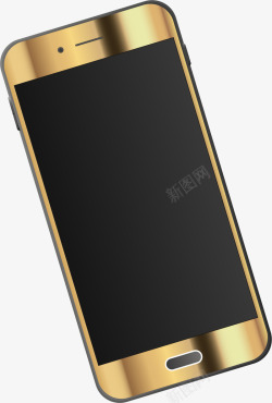 金色大气手机装饰图案素材