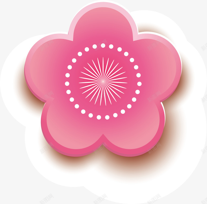粉色可爱微立体花朵png免抠素材_88icon https://88icon.com 3D立体 可爱 小花 微立体 新式雕花 矢量图案 粉色 装饰