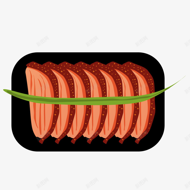 灰色创意肉类美食元素矢量图ai免抠素材_88icon https://88icon.com 卡通插画 吃的 灰色 纹理 美食 肉类 蔬菜 质感 矢量图