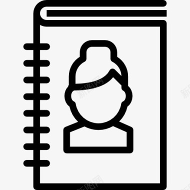 笔记本免扣元素议程图标图标