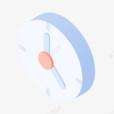 灰色立体时间钟表元素矢量图图标图标