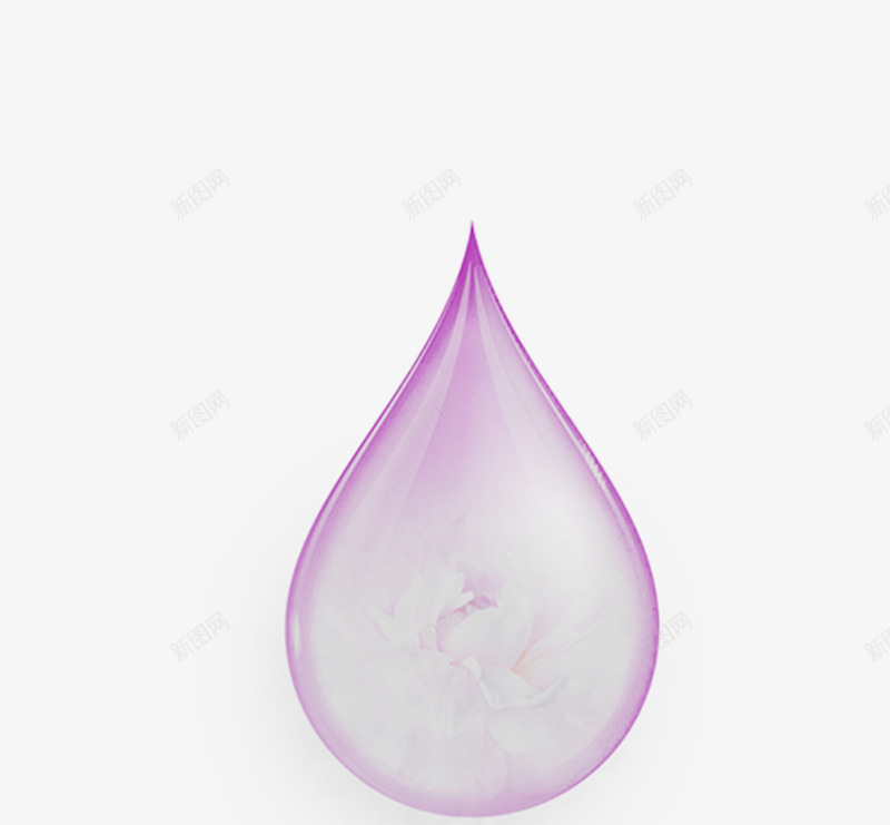 紫色的水滴png免抠素材_88icon https://88icon.com 化妆品 水滴 淘宝元素