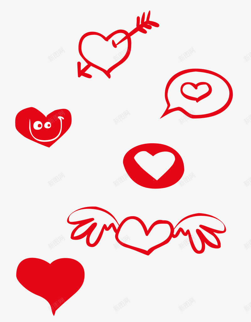 手绘爱心png免抠素材_88icon https://88icon.com LOVE 卡通手绘爱心 各种爱心 小屁孩 微笑