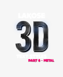 3D立体标题海报必备字体素材