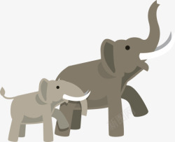 扁平卡通泰国大象素材