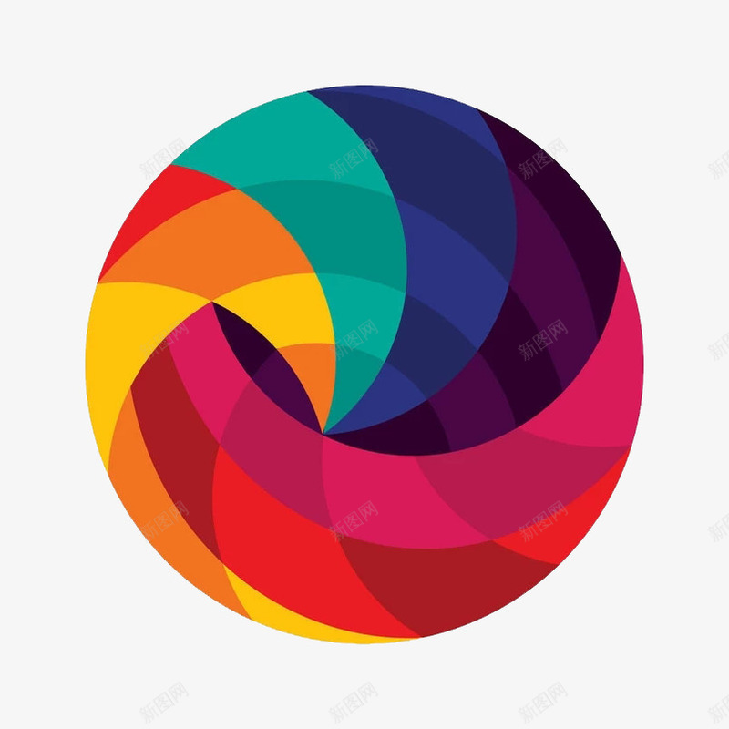炫彩圆形装饰图png免抠素材_88icon https://88icon.com 不规则图形 几何图形 卡通手绘 圆形 彩色 水彩 炫彩 装饰