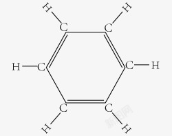 苯的分子结构式素材