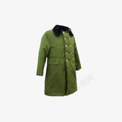 军大衣3D军大衣绿色高清图片