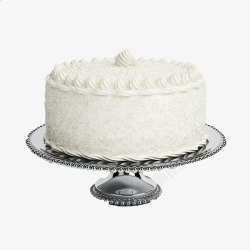 一层灰色蛋糕架白色蛋糕素材